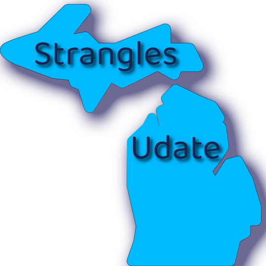 Strangles, again, at two Michigan sites